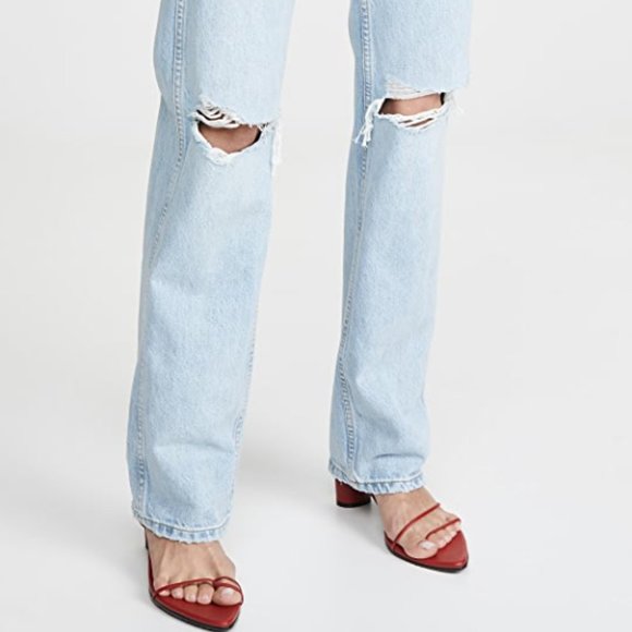 RE/DONE High Rise Rigid Loose Jean / Straight cut - Picture 2 of 5